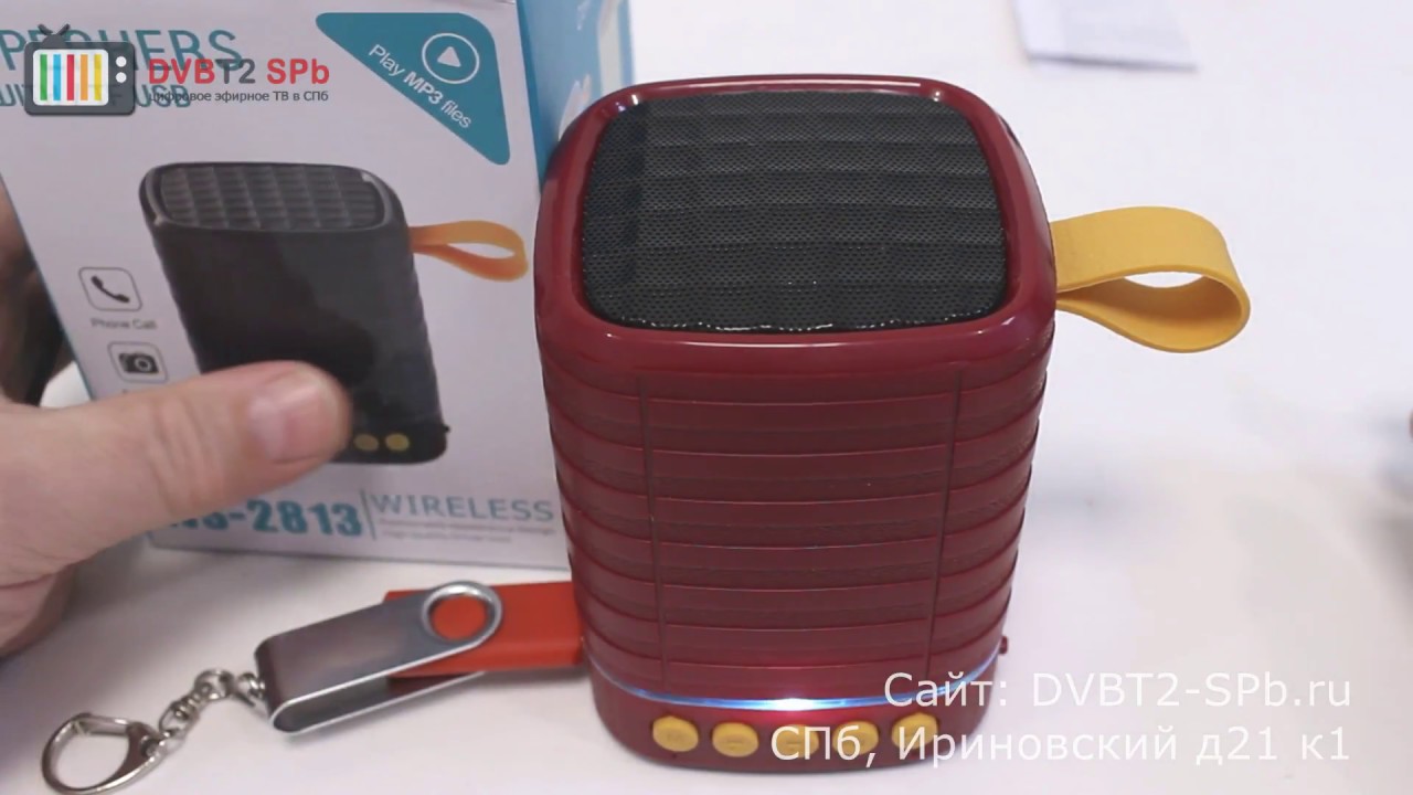 Портативная акустика Wster WS2813 смотреть онлайн