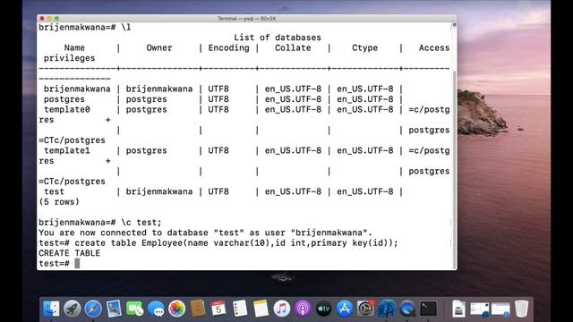 PostgreSQL Tutorial For Beginners 6 - PostgreSQL CREATE TABLE