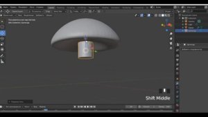 2 урок Создать Гриб в Blender