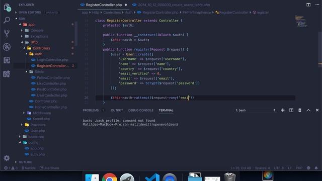 #Laravel how to make a social network with #Vue | Register смотреть онлайн