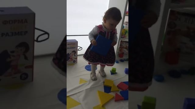 Форма цвет размер - подвижная обучающая игра VAY TOY смотреть онлайн