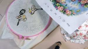 Вышивка пасхальной салфетки DIY