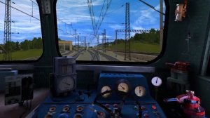 Trainz: 2М62-0104 на участке Канатчиково (МКЖД, МЦК) — Очаково-1 с хоппер-дозаторной вертушкой