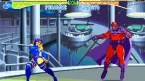 Fighting Game Bosses 129. X-Men: Children of the Atom - Magneto boss battle