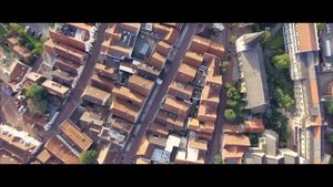 Lingen (Ems) Провинциальный немецкий городок с высоты птичьего полёта / Линген