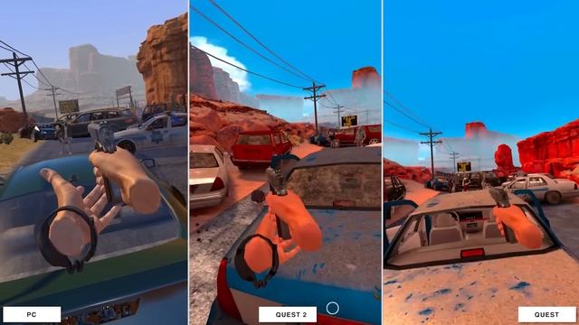 Quest 2 vs Quest vs PC - Graphics Comparison - Arizona Sunshine Enhanced! смотреть онлайн