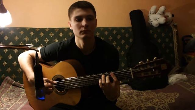 Mark Ronins, playing acoustic guitar смотреть онлайн