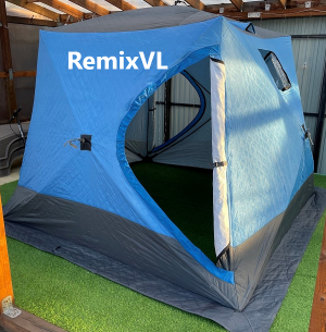 Магазин RemixVL: Палатка куб DT-2032 зимняя утепленная 250x250xh210см 2 входа + ввертыши
