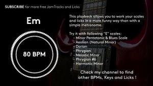 Backing Track - Em - 80 BPM