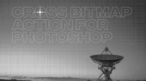 Photoshop Action: Cross Bitmap Action