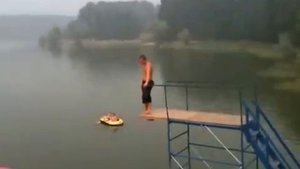 Супер водная катапульта блоб с вышкой от Jumper-Shop.ru