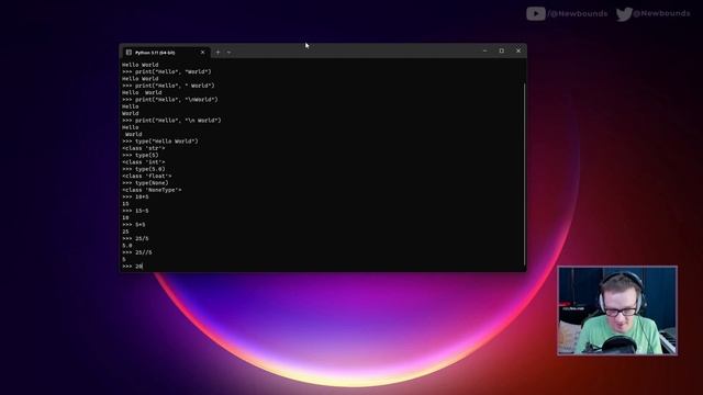 Python Tutorial for Beginners 02: Exploring Print Statements, Data Types, and Operators смотреть онлайн