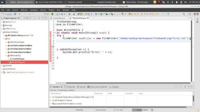 Writing to File || File Handling || Java Fundamentals - 22 || KICSE смотреть онлайн