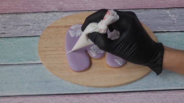Как нарисовать цветок на прянике  ?️ Пряники ко дню матери.