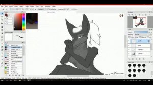 Drawing Female Anubis - (FURRY SPEEDPAINT)