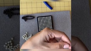 Как сделать ожерелье из жемчуга  #olgasolar #мастеркласс #жемчуг