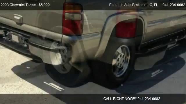 2003 Chevrolet Tahoe 2WD - for sale in Fort Myers, FL 33916 смотреть онлайн