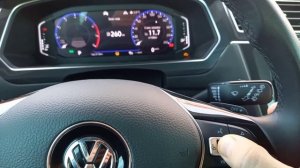 Сброс инспекционного и масляного сервиса VW Tiguan2 цифровой приборной панелью AID без кнопки сброс