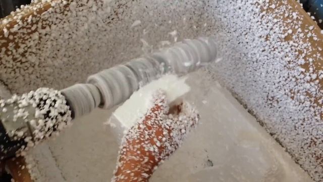 DIY EPS измельчение пенопласта  дробилка  шредер  concrete 3