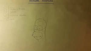 Простые рисунки карандашом. Как нарисовать Гомера Симпсона. Sketching Homer Simpson step by step