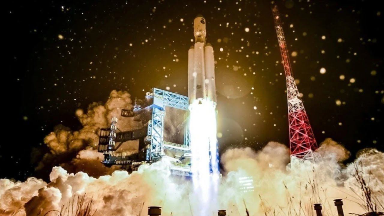 Уникальные кадры старта ракеты «Ангара-А5» с космодрома Плесецк