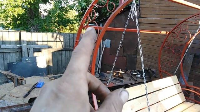 Сделал своими кривыми руками, качель из дуг по типу «парадиз» расскажу про затраты и размеры смотреть онлайн