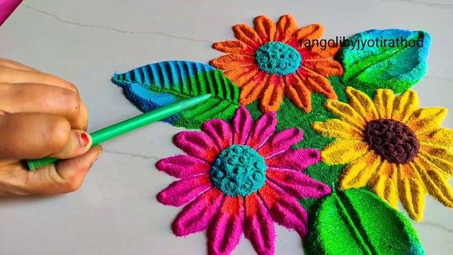 #1202   12 Rangoli Designs Using Bangles   12 Satisfying Relaxing Rangoli Video
