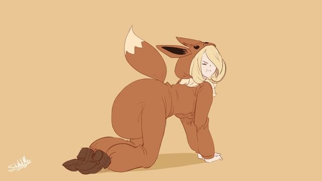 Diaper Animation Eevee Girl
