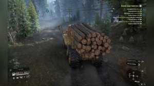 SnowRunner. Юкон. Своим надо помогать. дорога к дому Стивенсона (средние брёвна)