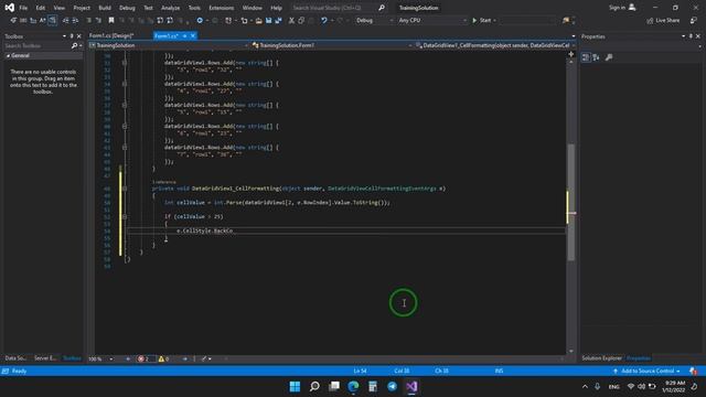 Change background of datagridview row based on a cell value in c# смотреть онлайн