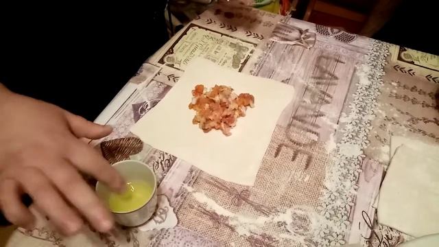 САМСА ИЗ ГОТОВОГО СЛОЁНОГО ТЕСТА/БЫСТРО, ВКУСНО И ЛЕГКО!!!
