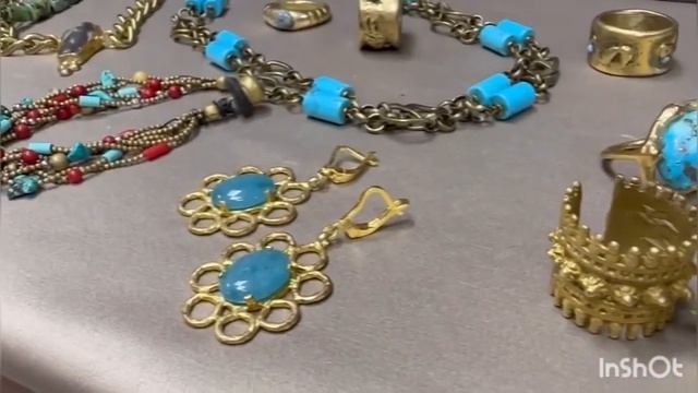 Украшения из бронзы с бирюзой. Купить онлайн 8 915 560 22 88.   28.08.2023.