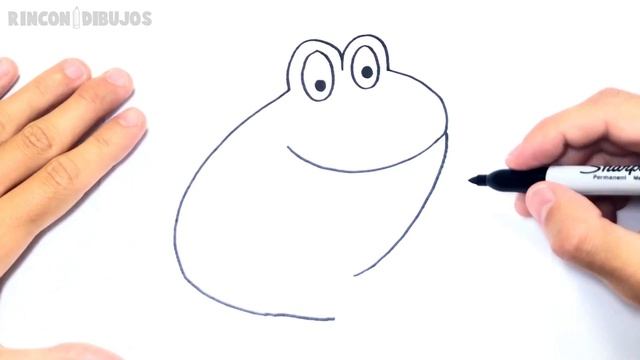 Cómo dibujar una Rana Paso a Paso | Dibujo de Rana смотреть онлайн