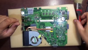 Замена термопасты #ASUS #X552E