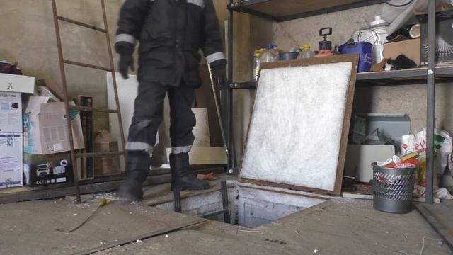 Гараж,погреб,лестница для погреба. Ядовитые соленья.
