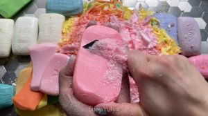 ASMR cutting 28 soap cubes