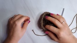 МАЙСТЕР-КЛАС. Візерунок "Паркет" гачком поворотними рядами і по колу з непомітним закриттям.