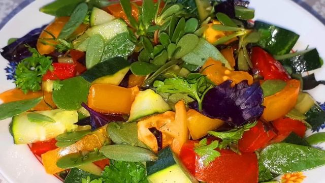 САМЫЙ ПОЛЕЗНЫЙ САЛАТ ИЗ ОВОЩЕЙ И ПОРТУЛАКА. Вы такой точно не пробовали
