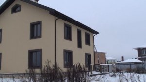 Нахабино, посёлок Артек, штукатурка газобетонного дома, декоративная штукатурка Церезит