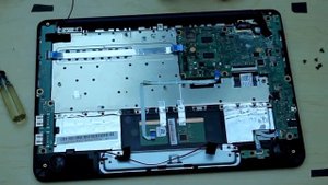 asus x205T laptop disassembly remove motherboard/battery etc