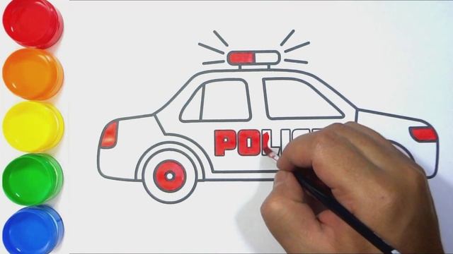 How to Draw a Police Car Easy смотреть онлайн