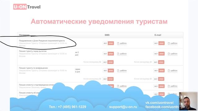 Разбор возможностей CRM-системы с U-ON смотреть онлайн