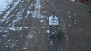 Небольшие испытания теплообменника для палатки.