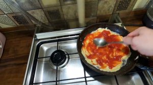 Пицца на Сковороде, Быстрая и Вкусная!!!