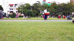 Relaxing in a Yangon Park