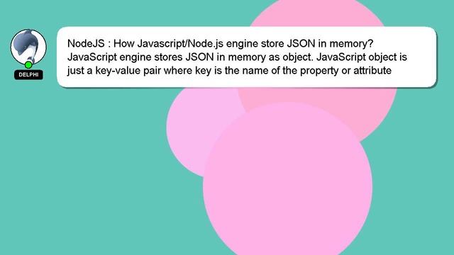 NodeJS : How Javascript/Node.js engine store JSON in memory?