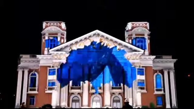 Видеомэппинг на здание