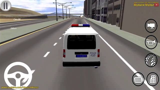 Real Police Car Minivan Driving Simulator 3D - Multi Level Mission - Best Android GamePlay смотреть онлайн