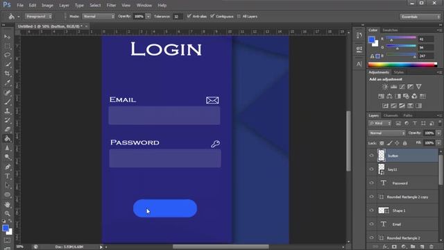 Adobe Photoshop UI UX Design Challenge | Beautiful Login and SignUp Screen Design смотреть онлайн