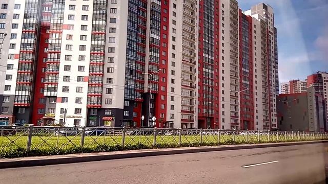 Автобус 203. Ст. метро «Проспект Ветеранов» - Ж/д ст. «Лигово». смотреть онлайн